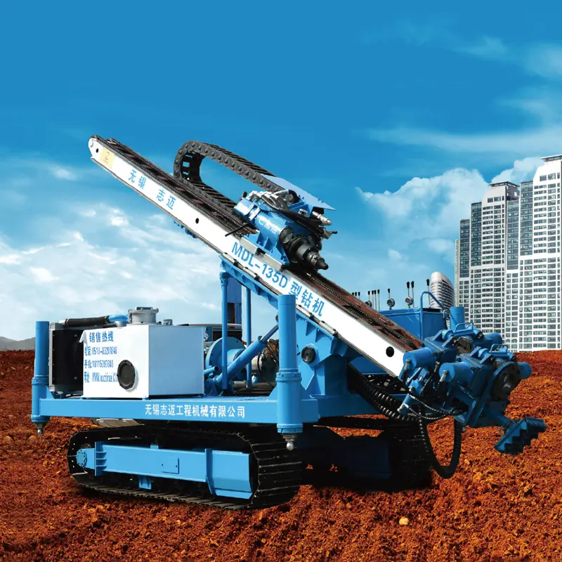 Rig pengeboran jangkar crawler