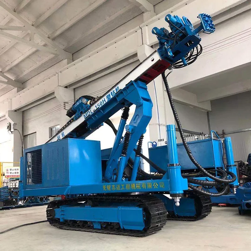 Crawler tipe rig pengeboran jangkar lift tinggi